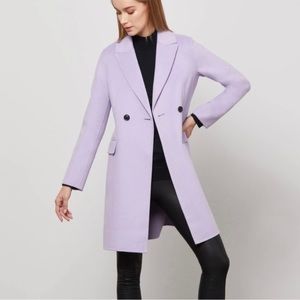 BCBG Wool Coat Lavender XXS (NWT new with tag)